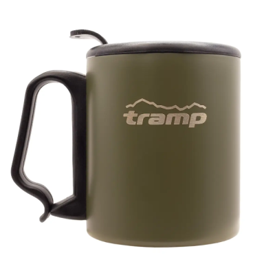 Термокухоль Tramp з поїлкою і защіпкою 350мл UTRC-020-olive
