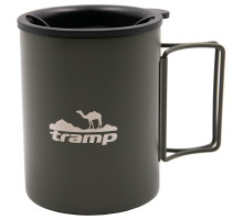 Термокухоль Tramp зі складаними ручками та поїлкою 400 мл UTRC-137-olive