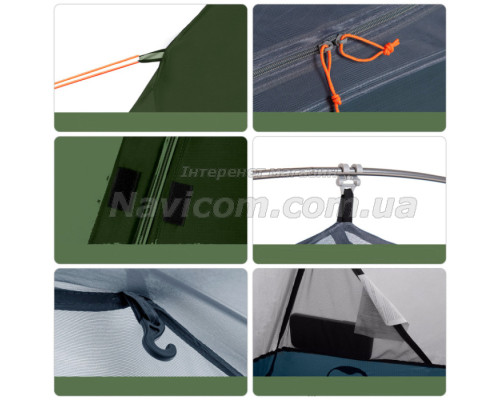 Палатка Naturehike Cycling 1 NH18A095-D, 210T, Dark Green (6927595735671)