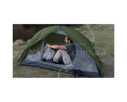 Палатка Naturehike Cycling 1 NH18A095-D, 210T, Dark Green (6927595735671)