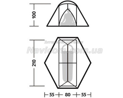 Намет Naturehike Mongar UL1 CNK2550WS016, Brown (6927595770368)
