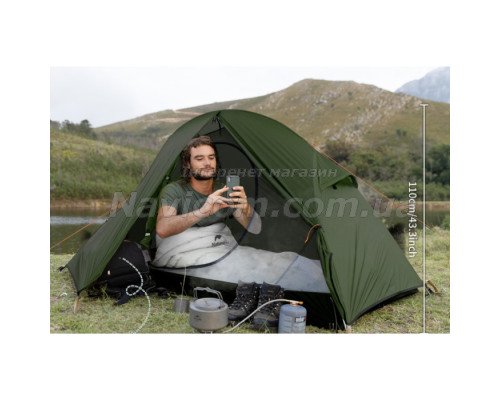 Палатка Naturehike Cycling 1 NH18A095-D, 210T, Dark Green (6927595735671)