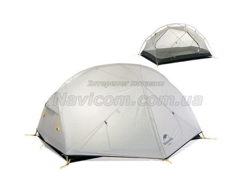 Палатка Naturehike Mongar NH17T007-M, 20D, Grey (6927595708071)