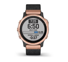 Смарт-годинник Garmin fenix 6S Pro Sapphire рожево-золотистий з чорним нейлоновим ремінцем