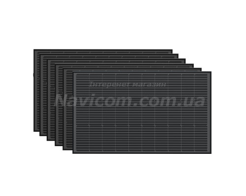 Набір сонячних панелей EcoFlow 6*100 Solar Panel Стаціонарні