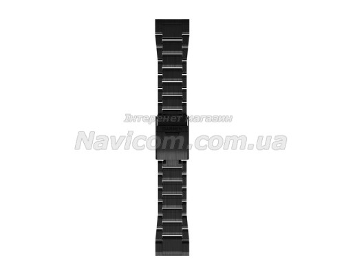 Ремінець для годинника Garmin QuickFit 26 титановий, карбоново-сірий DLC