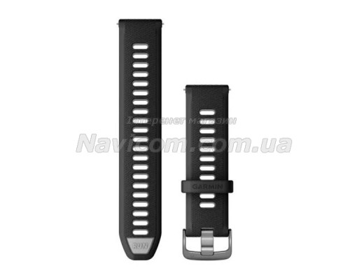 Ремінець Garmin Forerunner 265 Replacement 22mm Band Black силіконовий