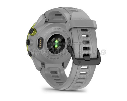 Смарт-годинник Garmin Approach S70 (42 мм) з чорним керамічним безелем та сірим ремінцем