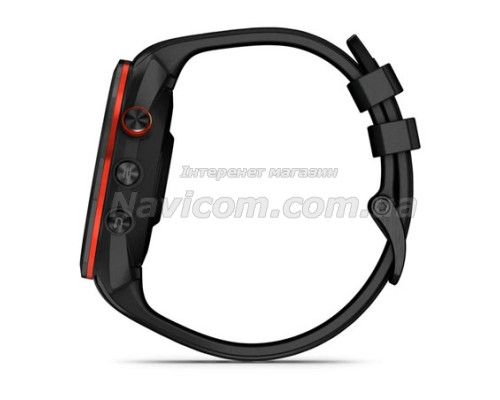 Смарт-годинник Garmin Approach S70 (47 мм) з чорним керамічним безелем та чорним ремінцем