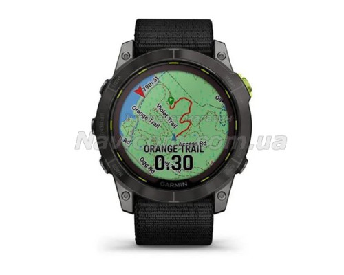 Смарт-годинник Garmin Enduro 2 з чорним нейлоновим ремінцем