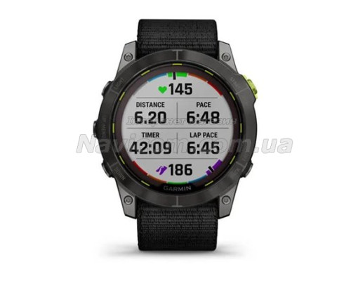 Смарт-годинник Garmin Enduro 2 з чорним нейлоновим ремінцем