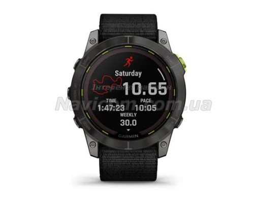 Смарт-годинник Garmin Enduro 2 з чорним нейлоновим ремінцем