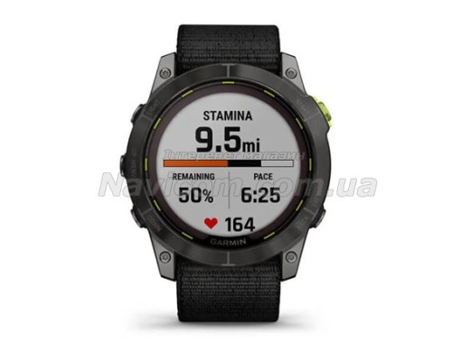 Смарт-годинник Garmin Enduro 2 з чорним нейлоновим ремінцем