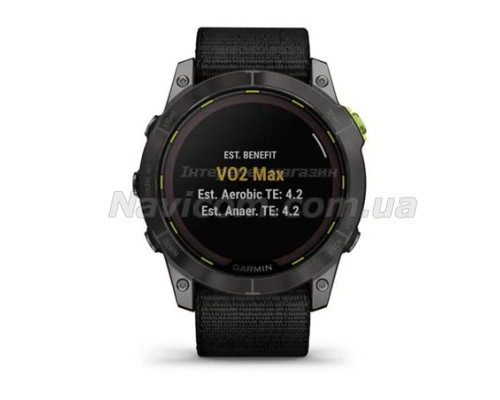 Смарт-годинник Garmin Enduro 2 з чорним нейлоновим ремінцем