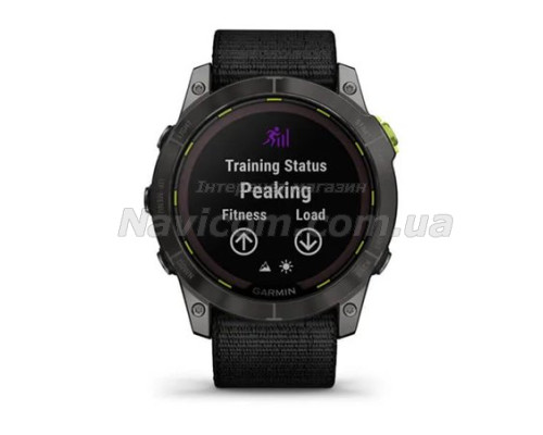 Смарт-годинник Garmin Enduro 2 з чорним нейлоновим ремінцем