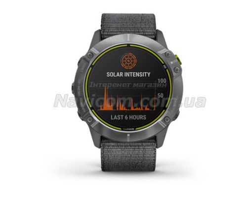 Смарт-часы Garmin Enduro стальные с серым нейлоновым ремешком UltraFit