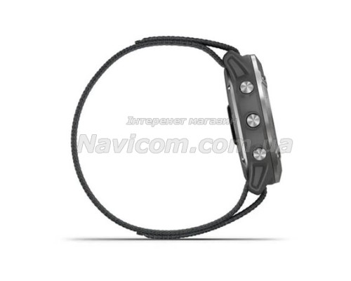 Смарт-часы Garmin Enduro стальные с серым нейлоновым ремешком UltraFit