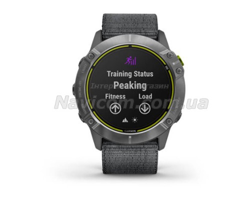 Смарт-часы Garmin Enduro стальные с серым нейлоновым ремешком UltraFit