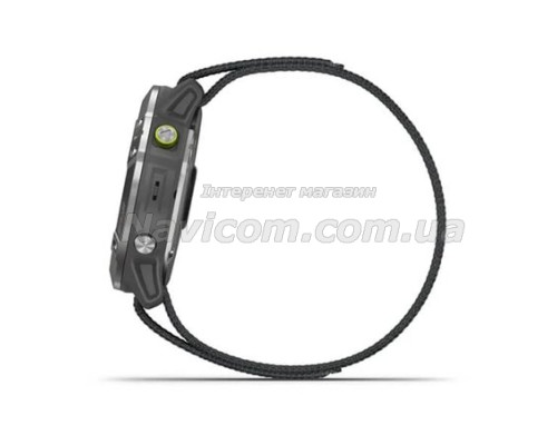 Смарт-часы Garmin Enduro стальные с серым нейлоновым ремешком UltraFit