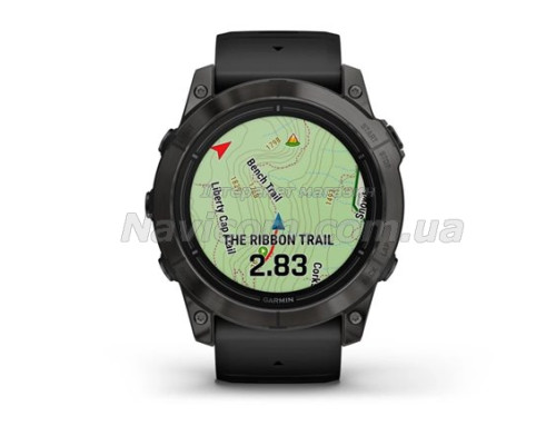 Смарт-годинник Garmin epix Pro (Gen 2) Sapphire Edition (51мм) карбоново-сірий титановий DLC з чорним ремінцем