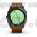 Смарт-годинник Garmin epix Pro (Gen 2) Sapphire Edition (51мм) карбоново-сірий титановий DLC з каштановим шкіряним ремінцем