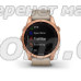 Смарт-годинник Garmin fenix 7S Sapphire Solar рожево-золотистий титановий зі шкіряним ремінцем кольору вапняка
