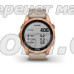 Смарт-годинник Garmin fenix 7S Sapphire Solar рожево-золотистий титановий зі шкіряним ремінцем кольору вапняка