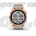 Смарт-годинник Garmin fenix 7S Sapphire Solar рожево-золотистий титановий зі шкіряним ремінцем кольору вапняка