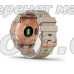 Смарт-годинник Garmin fenix 7S Sapphire Solar рожево-золотистий титановий зі шкіряним ремінцем кольору вапняка
