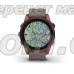 Смарт-годинник Garmin fenix 7S Sapphire Solar темно-бронзовий титановий з глиняно-сірим ремінцем