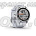 Смарт-годинник Garmin fenix 7S сріблястий з ремінцем кольору білого каменю
