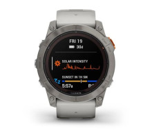 Смарт-годинник Garmin fenix 7X Pro Sapphire Solar Edition титановий з туманно-сірим