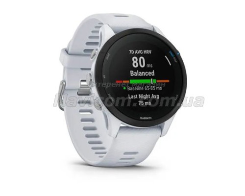 Смарт-годинник Garmin Forerunner 255 Music білий камінь