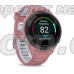 Смарт-годинник Garmin Forerunner 265s з чорним безелем, рожевим корпусом та рожево-сірим силіконовим ремінцем