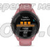 Смарт-годинник Garmin Forerunner 265s з чорним безелем, рожевим корпусом та рожево-сірим силіконовим ремінцем