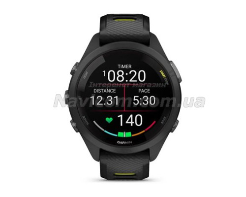 Смарт-годинник Garmin Forerunner 265s з чорним корпусом
