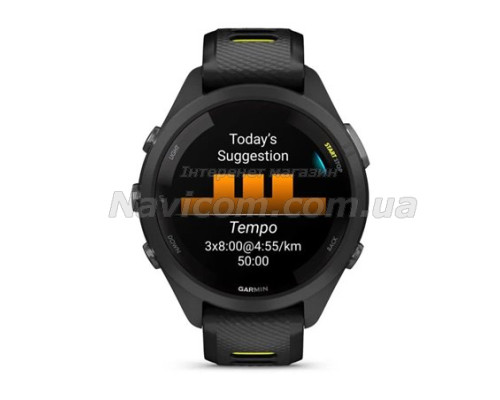Смарт-годинник Garmin Forerunner 265s з чорним корпусом