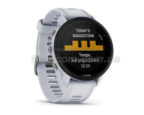 Смарт-годинник Garmin Forerunner 955 білий камінь