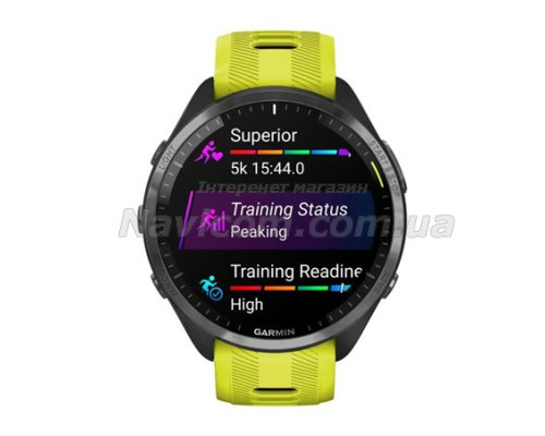 Смарт-годинник Garmin Forerunner 965 з карбоново-сірим титановим безелем