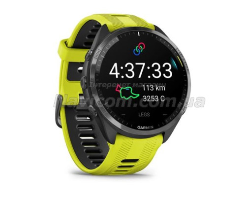 Смарт-годинник Garmin Forerunner 965 з карбоново-сірим титановим безелем