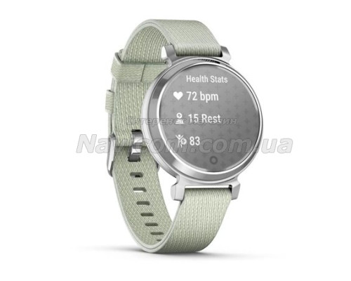 Смарт-годинник Garmin Lily 2 Classic сріблястий із нейлоновим ремінцем