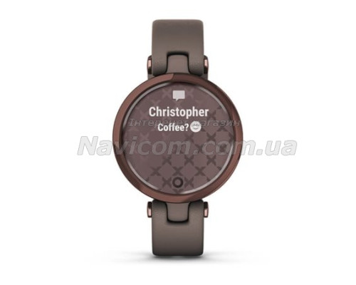 Смарт-годинник Garmin Lily Classic з темно-бронзовим безелем, корпусом Paloma