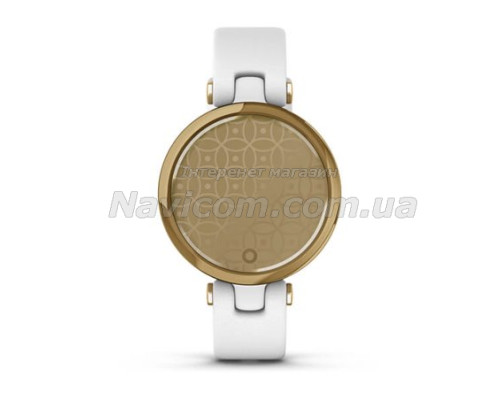 Смарт-годинник Garmin Lily Classic зі світло-золотистим безелем, білим корпусом
