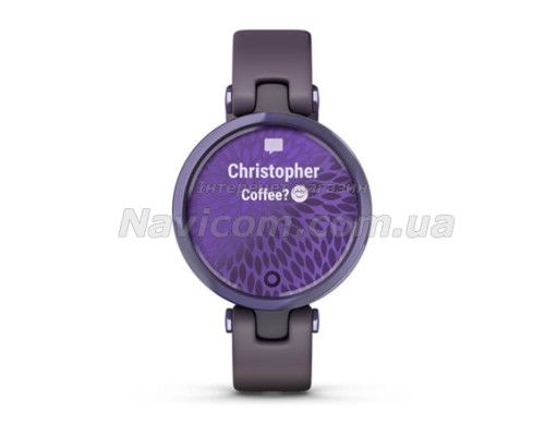 Смарт-годинник Garmin Lily Sport з фіолетовим безелем, насичено-фіолетовим корпусом