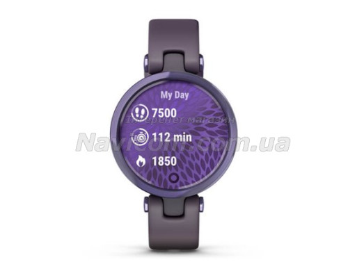 Смарт-годинник Garmin Lily Sport з фіолетовим безелем, насичено-фіолетовим корпусом