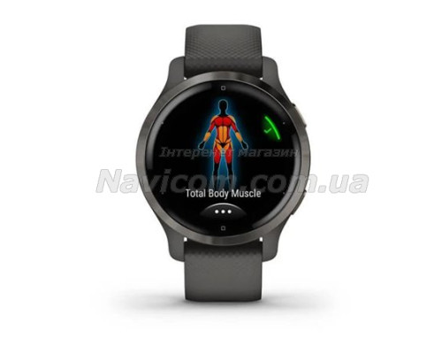 Смарт-годинник Garmin Venu 2S графітовий із грифельним безелем