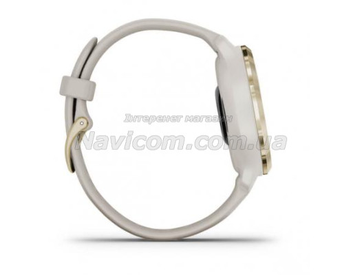 Смарт-годинник Garmin Venu 2S світло-пісочний із золотистим безелем