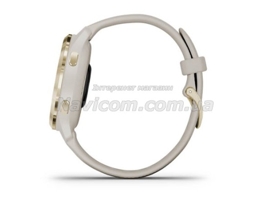 Смарт-годинник Garmin Venu 2S світло-пісочний із золотистим безелем