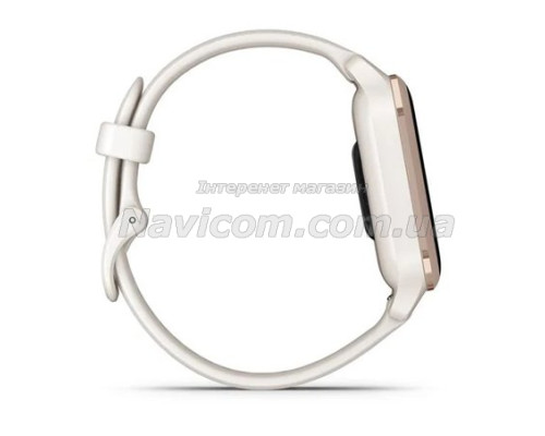 Смарт-годинник Garmin Venu Sq 2 Music Edition айворі з персиково-золотистим безелем