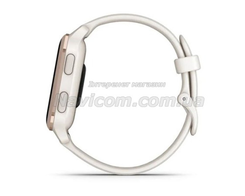 Смарт-годинник Garmin Venu Sq 2 Music Edition айворі з персиково-золотистим безелем